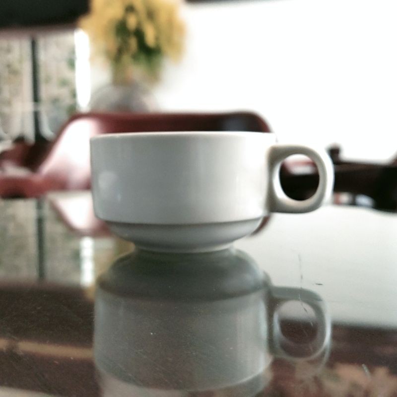 Tách cà phê siêu trắng gốm sứ bát Tràng dung tích 140ml