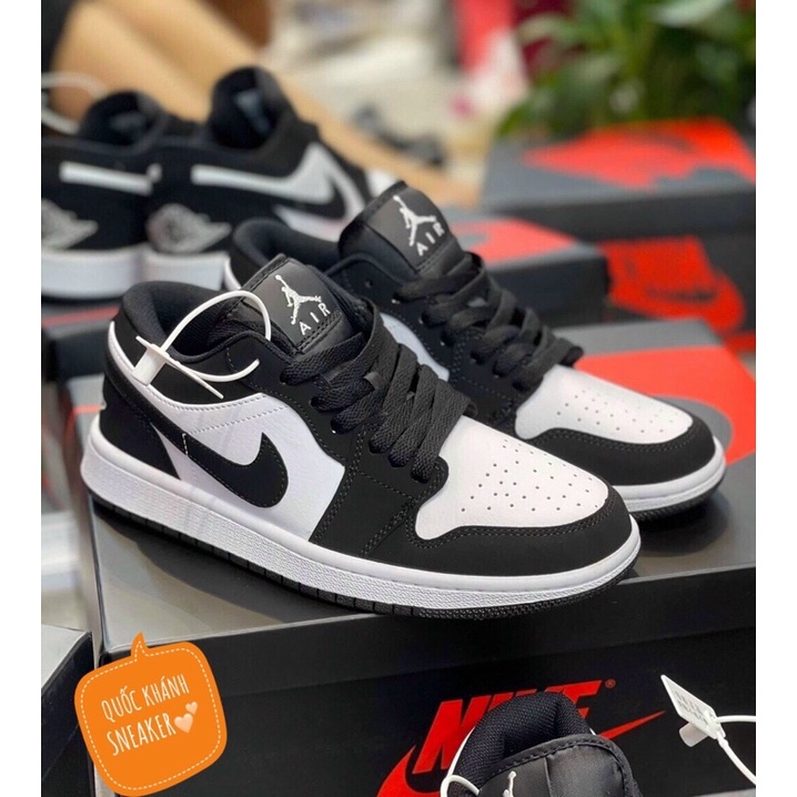 Jordan panda low . Giày jd1 đen trắng cổ thấp 11 hàng nhưng Sneaker nam nữ kèm hộp