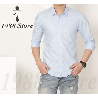 Áo sơ mi nam dài tay SD-02 (Màu xanh nhạt)