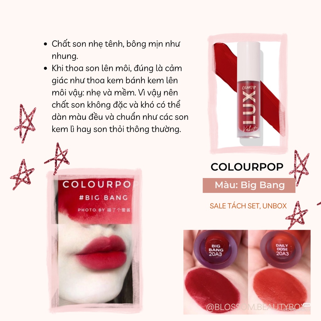 Son Colourpop Velvet Lux