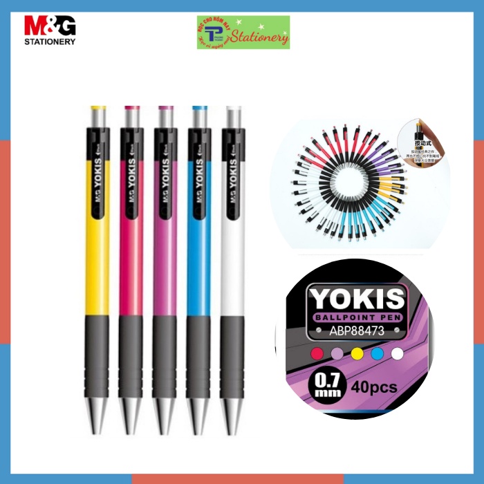 Bút bi MG nét viết 0.7mm màu sắc trẻ trung năng động ABP88402, 88473 sản phẩm bút bi bán chạy toàn cầu