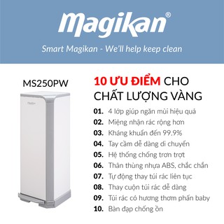 Thùng rác ma thuật Magikan MS250PW