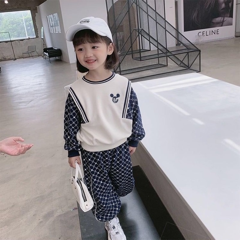 Set đồ thể thao phong cách Hàn Quốc năng động cho bé gái