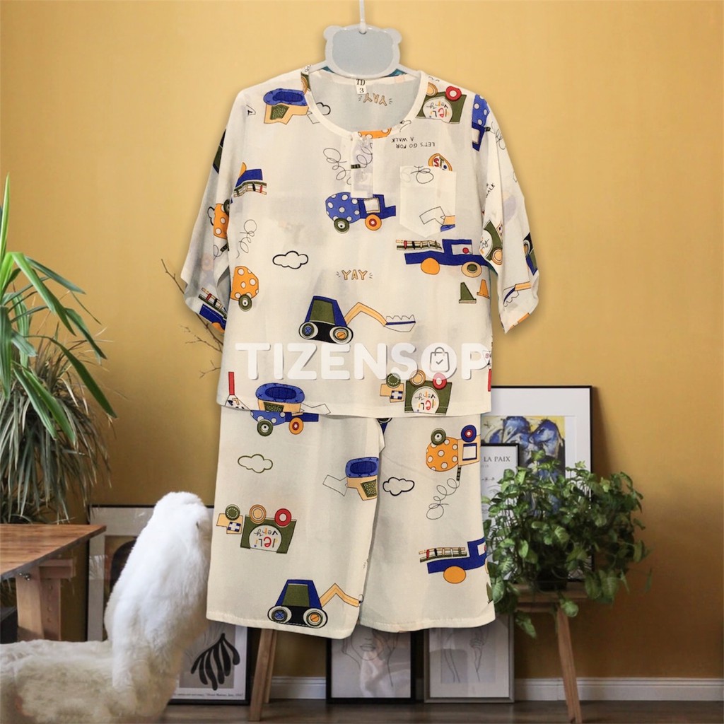 Bộ lanh dài tay bé trai đồ tole cho bé mặc mát