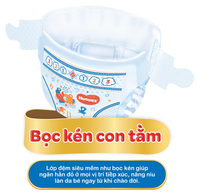 Tã dán sơ sinh Huggies Dry S30