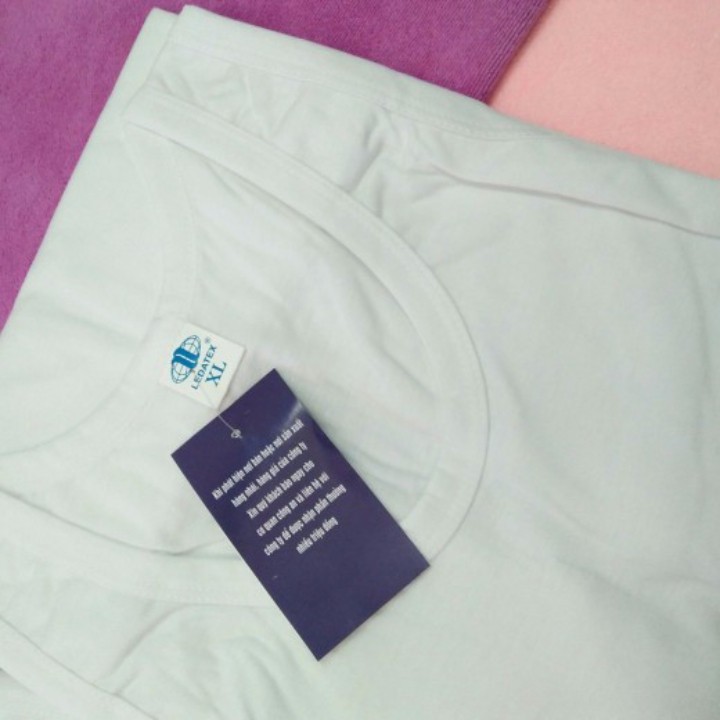 [Combo 5 chiếc] Áo lót nam 100% cotton trắng LEDATEX siêu rẻ, siêu đẹp
