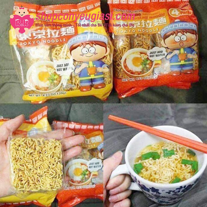 Mì Ăn Liền Tokyo Noodle Cho Trẻ Em 30g x 4 Vắt