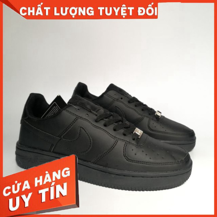 HÀNG NHẬP KHẨU -  [FULL BOX,FREE SHIP] GIÀY SNEAKER AIR FORCE 1 FULL ĐEN NAM NỮ ko - Hàng Nhập Khẩu