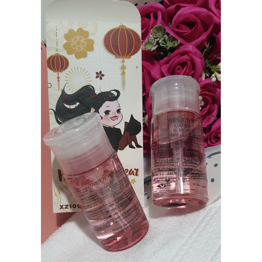 Tẩy Trang Mắt Môi Mặt Wet N Wild Makeup Remover Démaquilliant – Micellar Cleansing Water(85ml)