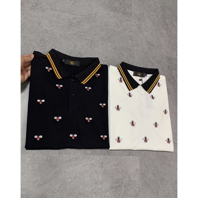 ÁO thun nam cổ trụ thêu ong