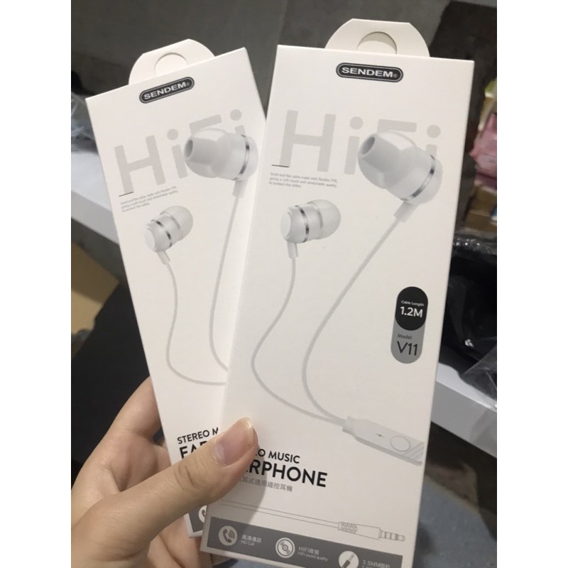 Tai nghe In-Ear Super Bass Sendem V11 - Thể Thao - Cách âm - Chất âm ấm hay