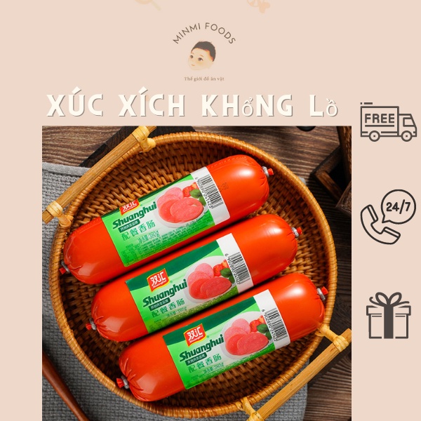 Xúc xích siêu to khổng lồ, xúc xích khổng lồ trung quốc Shuanghui 780gr, đồ ăn vặt nội địa, ăn liền 