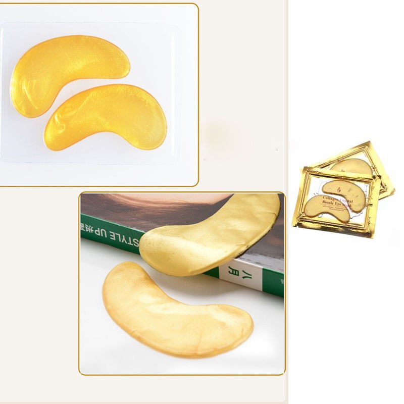 1 Cặp Mặt Nạ Mắt Collagen Vàng Pha Lê Chống Lão Hóa Giảm Quầng Thâm Chăm Sóc Da Mắt