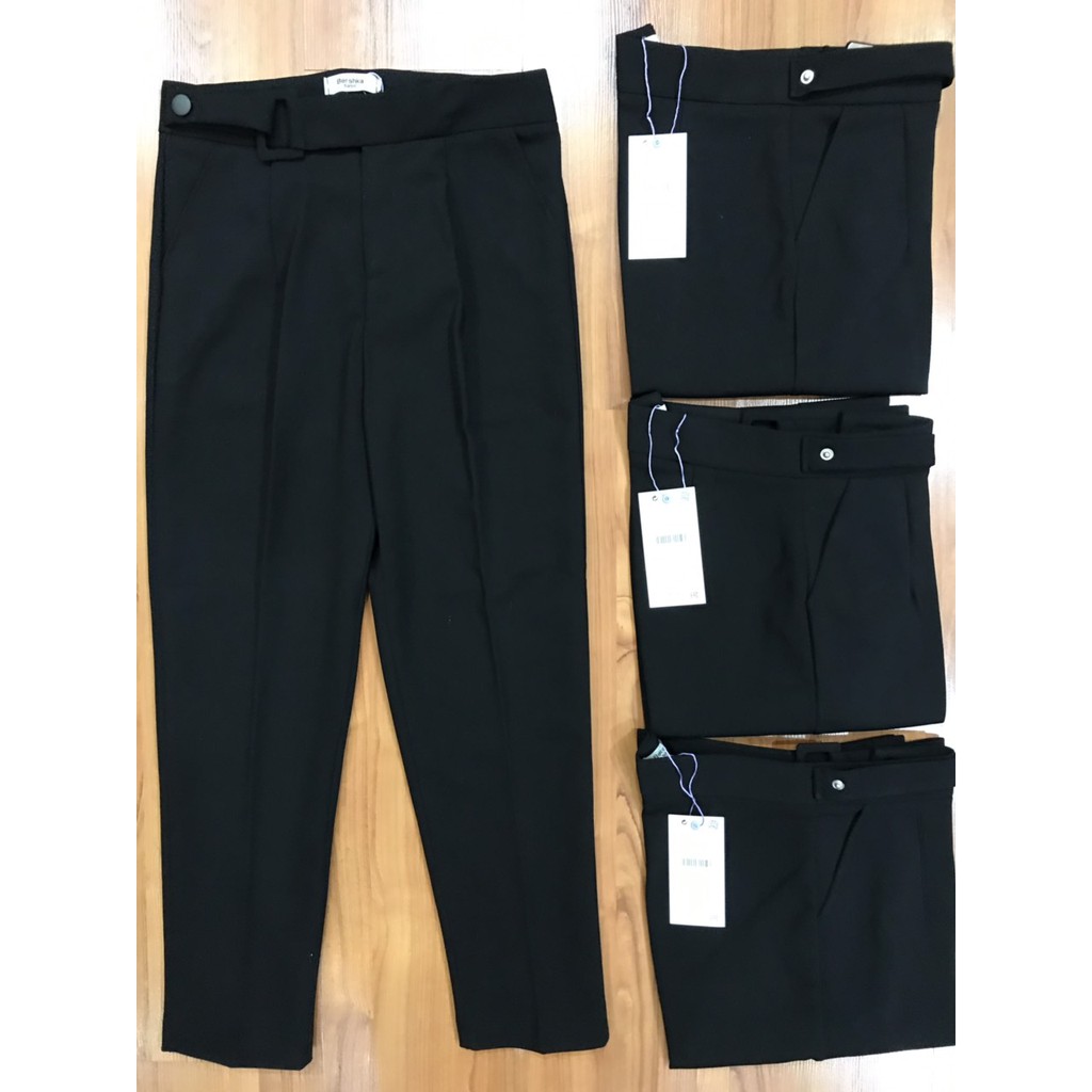 Baggy Công Sở💖𝑭𝑹𝑬𝑬𝑺𝑯𝑰𝑷💖Quần Tây  Cạp Cao Đai Vuông Form Suông Hàng Thiết Kế 2 Màu Không Nhăn Nhàu | BigBuy360 - bigbuy360.vn