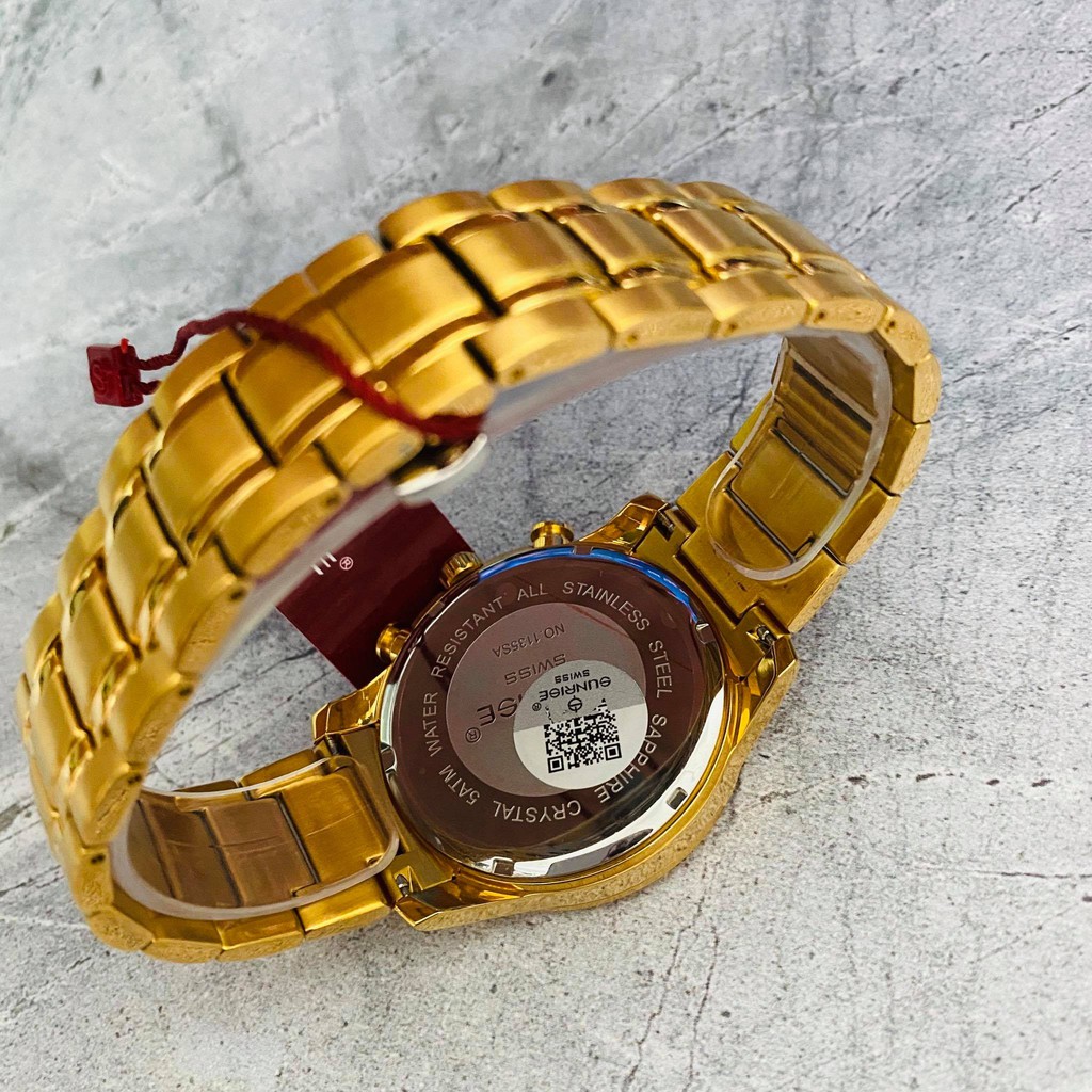 Đồng hồ Sunrise nam chính hãng Nhật Bản M1245.SA.G.V - kính saphire chống trầy - chố