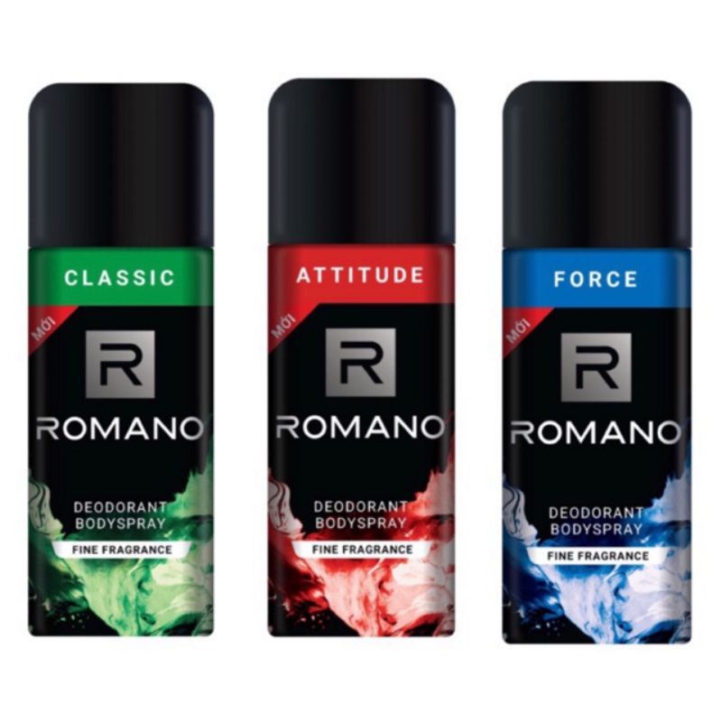 Xịt khử mùi cho Nam Romano 150ml