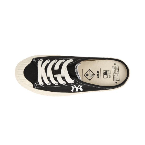 Giày Mlb Playball Origin Mule New York Yankees ''Black/White'' Sneaker 32SHS1011-50L - Hàng Chính Hãng - Bounty Sneakers