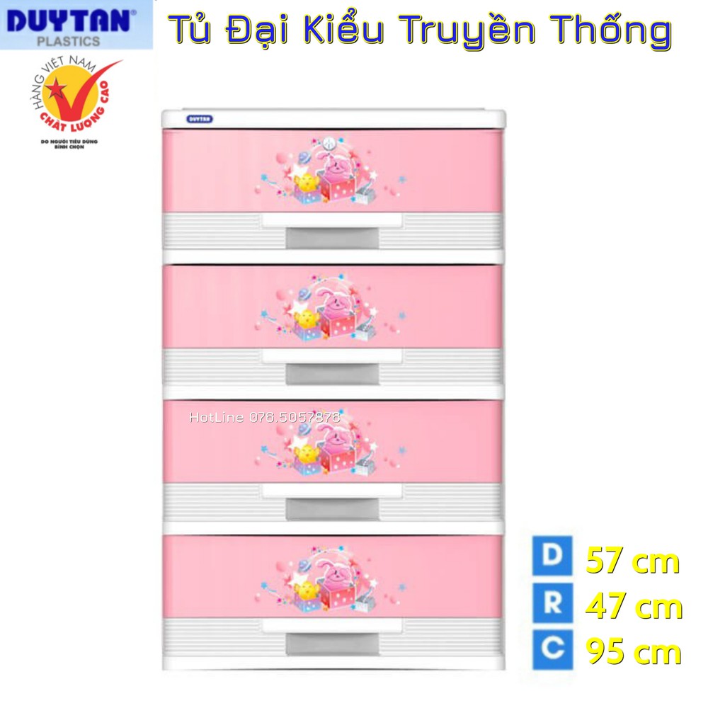 TỦ NHỰA DUY TÂN ĐẠI KIỂU 4 NGĂN