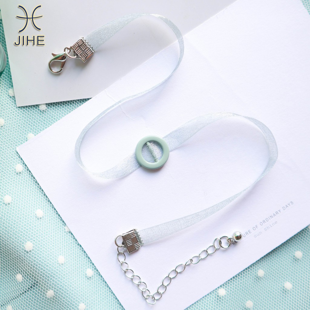 Vòng cổ choker Mặt Trái Tim Dễ Thương Cho Nữ