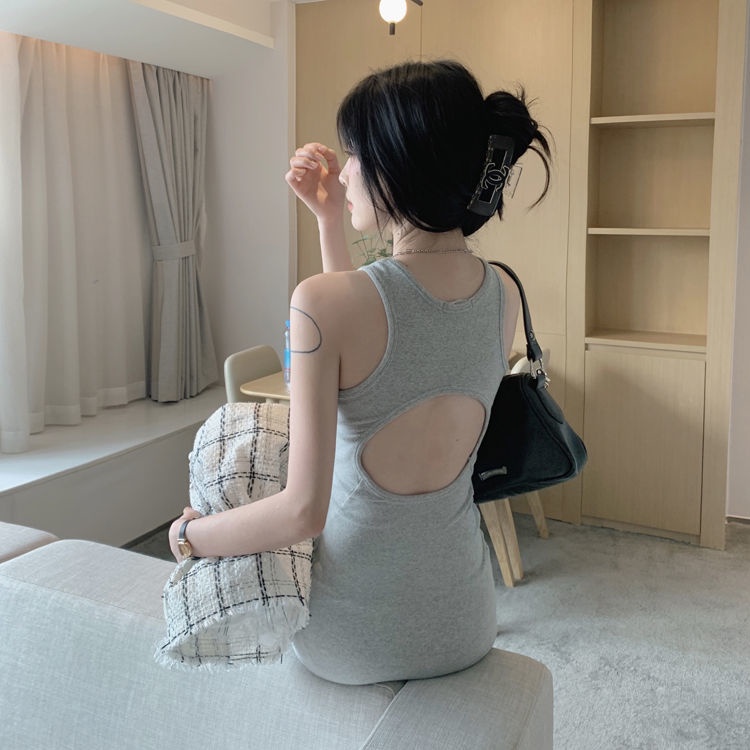 Đầm Màu Sắc Trơn Thiết Kế Quyến Rũ Thời Trang Mùa Hè Dành Cho Nữ