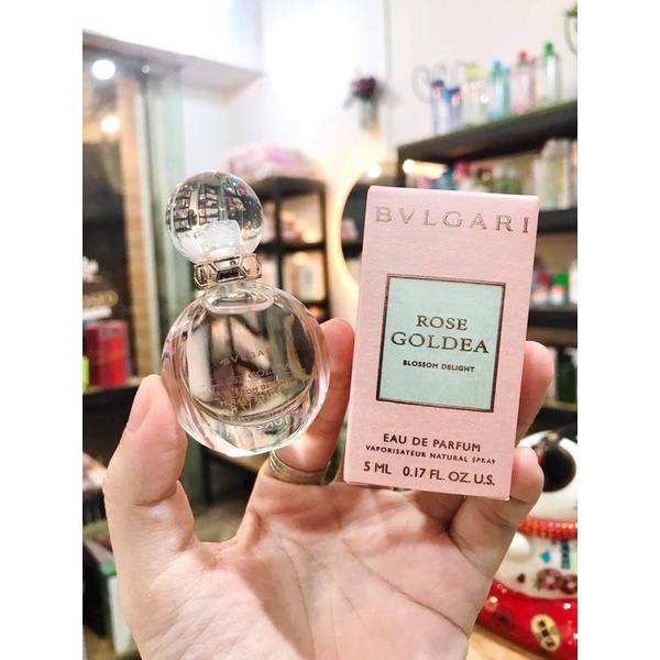 Nước hoa mini 5ml BVLGARI ROSE GOLDEA