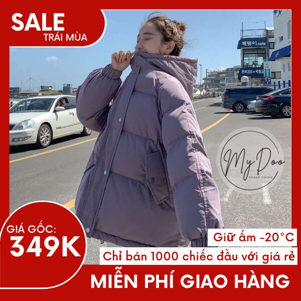 Áo Khoác Phao Béo 5 MÀU [ hàng sẵn] HÀNG SIÊU SALE Áo khoác đại hàn cho nữ dáng rộng