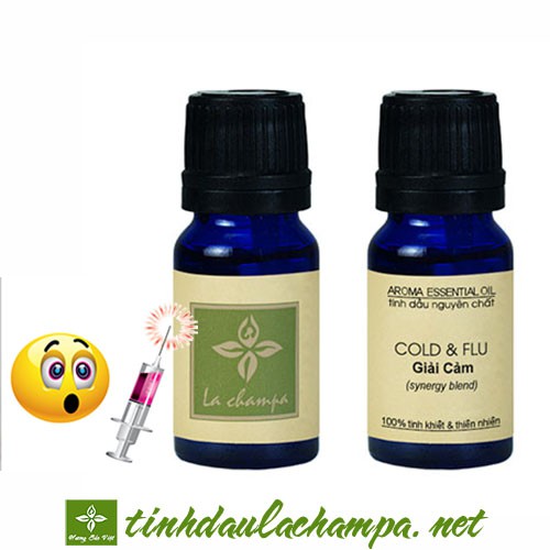 Tinh dầu Giải cảm Lachampa - hỗn hợp Cold & Flu oil giải cảm tốt