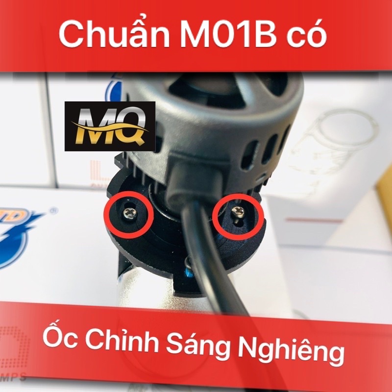 Đèn Pha Led Bi Cầu RTD M01B Đèn Pha Bi Cầu Mini Gom Sáng Chống Chói H4