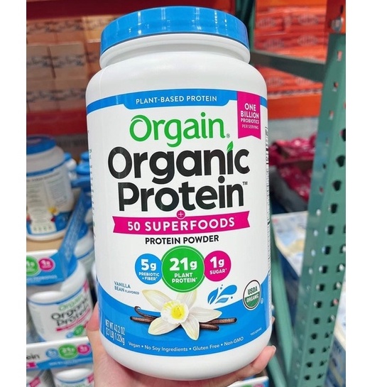 Bột pha sữa hữu cơ thuần chay Orgain organic protein ( 1.2 kg )