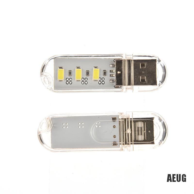 Móc khóa USB hình đèn LED 3 bóng tiện dụng