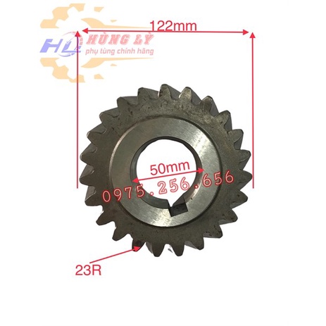 Bánh răng số phụ 2 cầu 240 23 răng có cá (dầy 38mm Lỗ phi 50) JD phụ tùng ô tô phụ tùng Hùng Lỳ