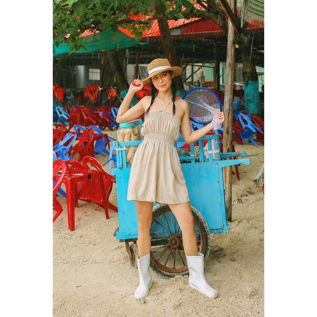 Bộ liền quần Jumpsuit ngắn cột dây MIEU - HM11