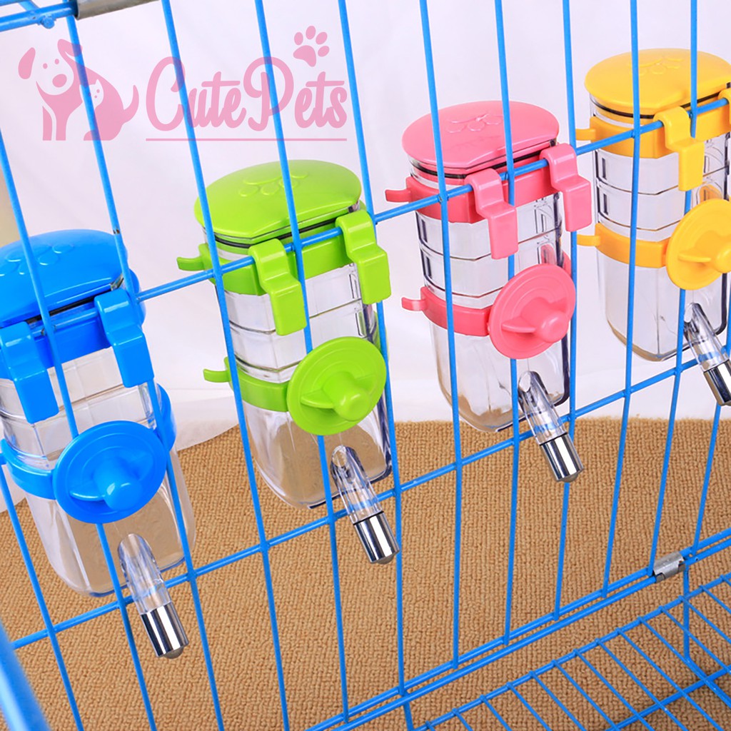 Bình bi gắn chuồng cao cấp dành cho chó mèo 350ml và 500ml - CutePets Phụ kiện thú cưng Pet shop Hà Nội