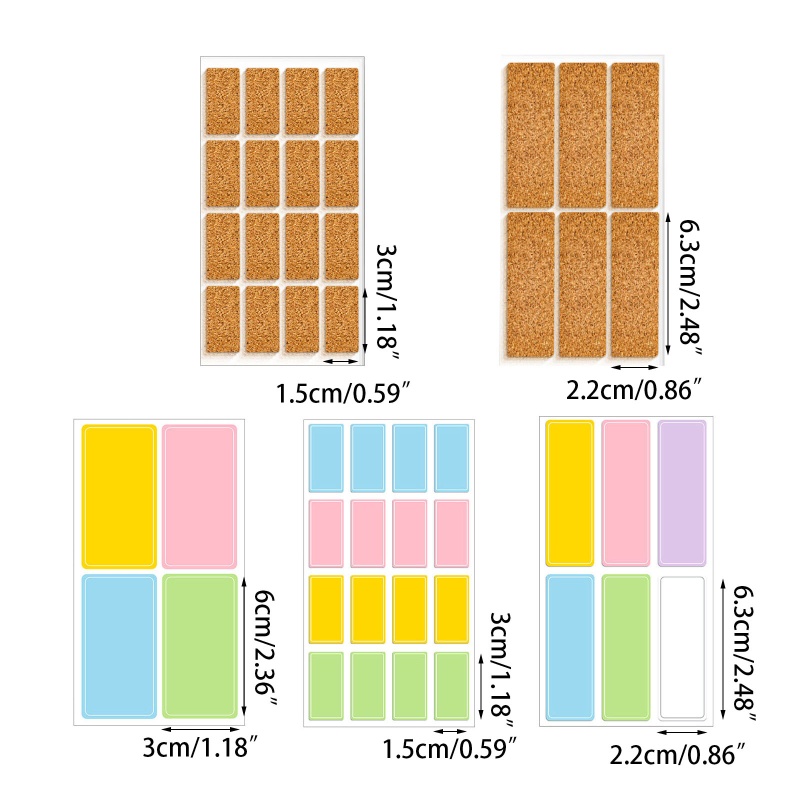 Goo Nhãn Dán Tự Dính Chống Thấm Nước Nhiều Kích Cỡ Để Đánh Dấu Hộp Đựng