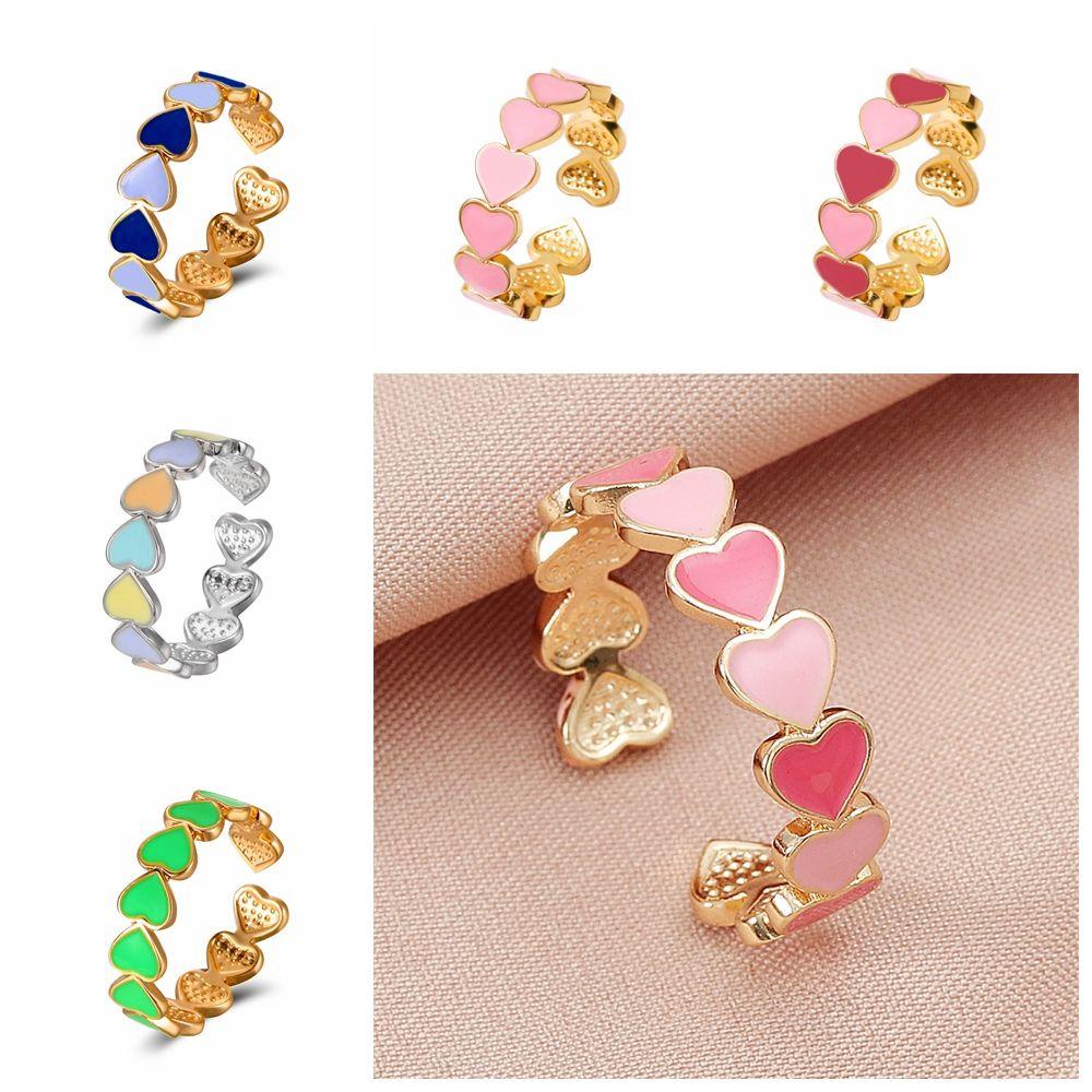 Nhẫn Hở Hình Trái Tim Phong Cách Bohemian Thời Trang Cho Nam Và Nữ