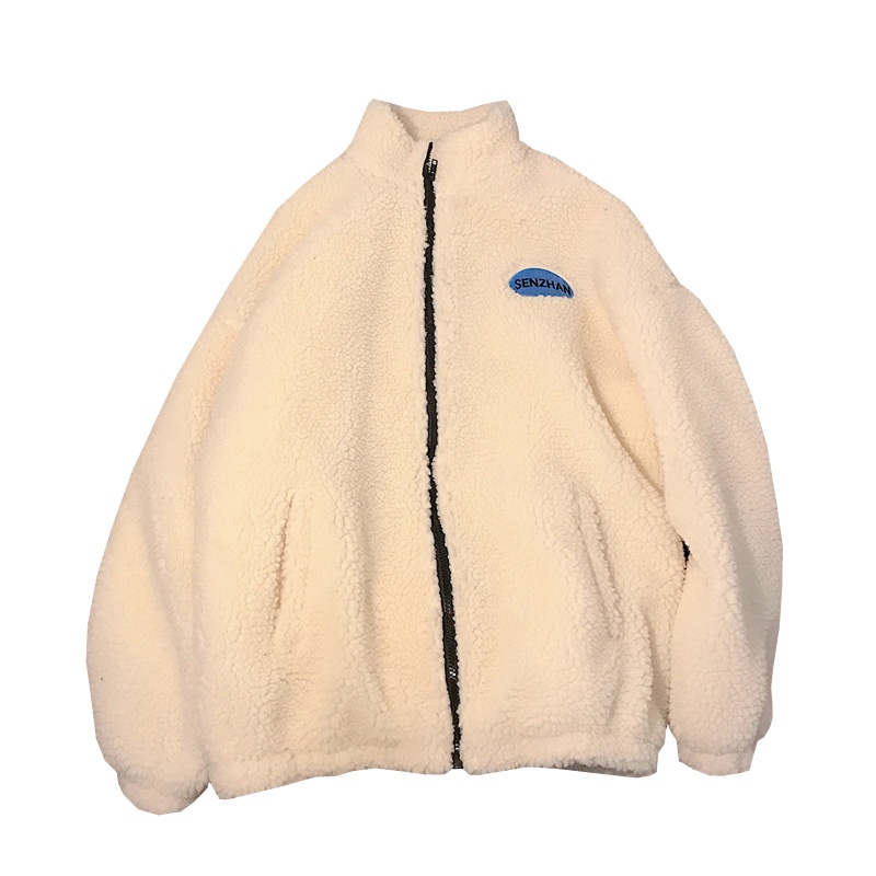 Áo khoác IELGY có đệm cotton dáng rộng phong cách Harajuku thời trang Hong Kong cho nữ