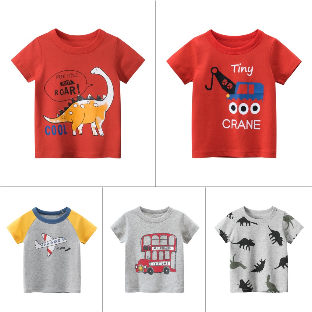 Áo phông/thun cộc tay bé trai 27 KIDS, chất cotton mềm mịn, thấm hút mồ hôi tốt, hàng chuẩn Quảng Châu