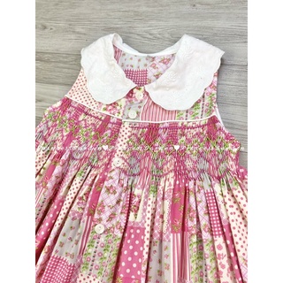 ĐẦM SMOCK VINTAGE CỔ TRẮNG