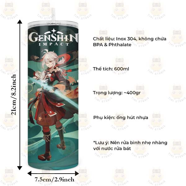 Bình Giữ Nhiệt Hình Genshin Impact - Ly Giữ Nhiệt Hình Genshin Impact - Cốc Giữ Nhiệt Hình Genshin Impact