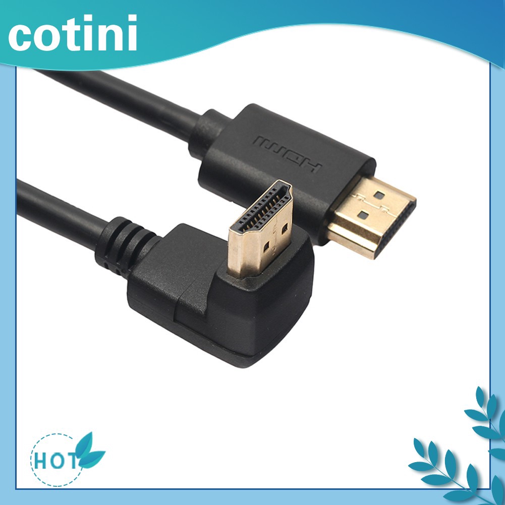 [Trong kho] ♠♠Cáp HDMI phiên bản 1.4 với hỗ trợ góc 270 độ cho PS3 PS4 TV DVD 1m