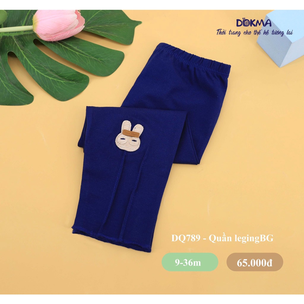 (6-36M) Quần legging vải cotton co giãn cho bé - DOKMA