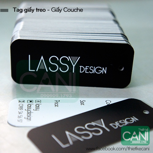500c In theo yêu cầu Thẻ Tag giấy treo quần áo Bo 4 góc hoặc bo 2 góc Tem treo