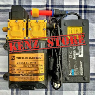 Máy bơm đôi SINLEADER mini 12v kèm nguồn DELTA 12V 10A chính hãng
