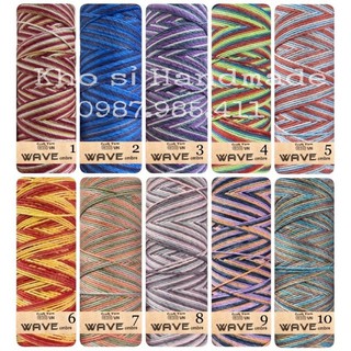 Sợi Wave Ombre Việt Nam móc mũ nón, túi Handmade
