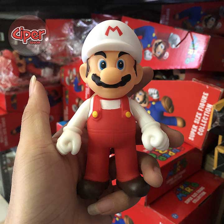 Mô hình Mario Mũ Trắng 12cm - Mô hình Mario