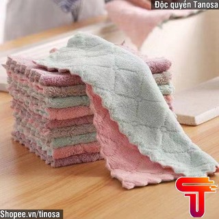 [ DỌN TẾT] Combo 5 khăn lau đa năng nhà bếp vệ sinh nhà cửa bàn bếp chất liệu cực mềm siêu thấm