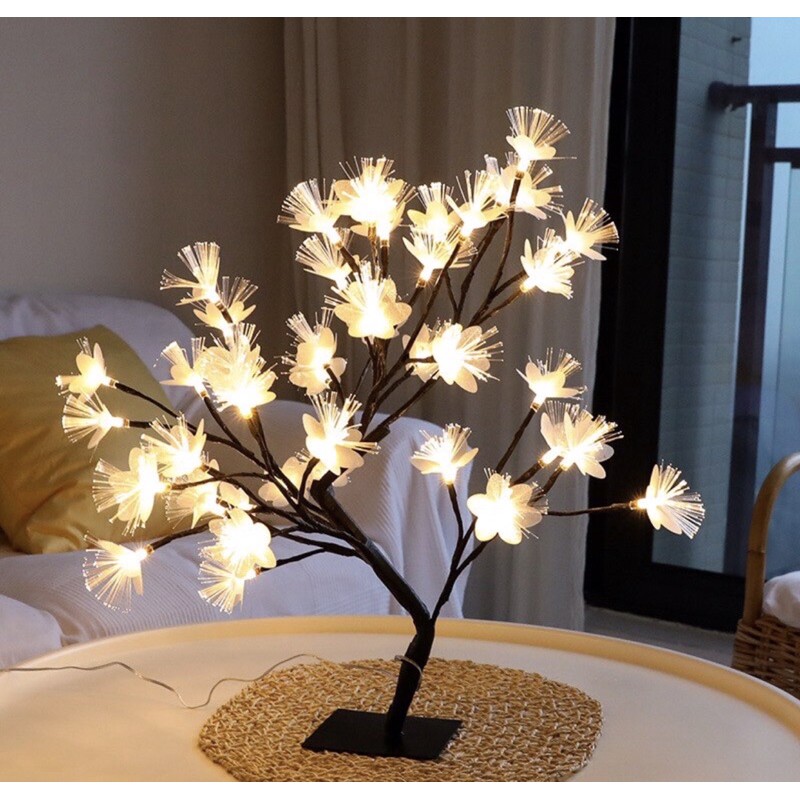 Đèn LED trang trí hình hoa cổng sạc USB