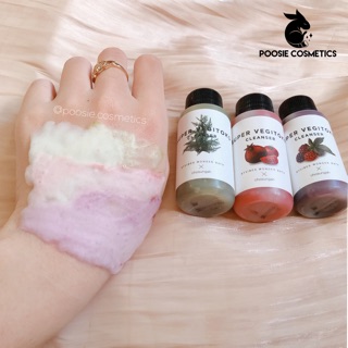 Sửa rửa mặt thải độc rau củ Super Vegitoks Cleanser minikit (3 chai)