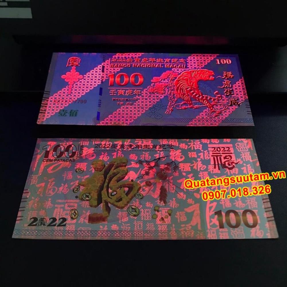 [TẾT 2023] Tiền Con Mèo Kỷ Niệm Macao 100 patacas Lì Xì Tết