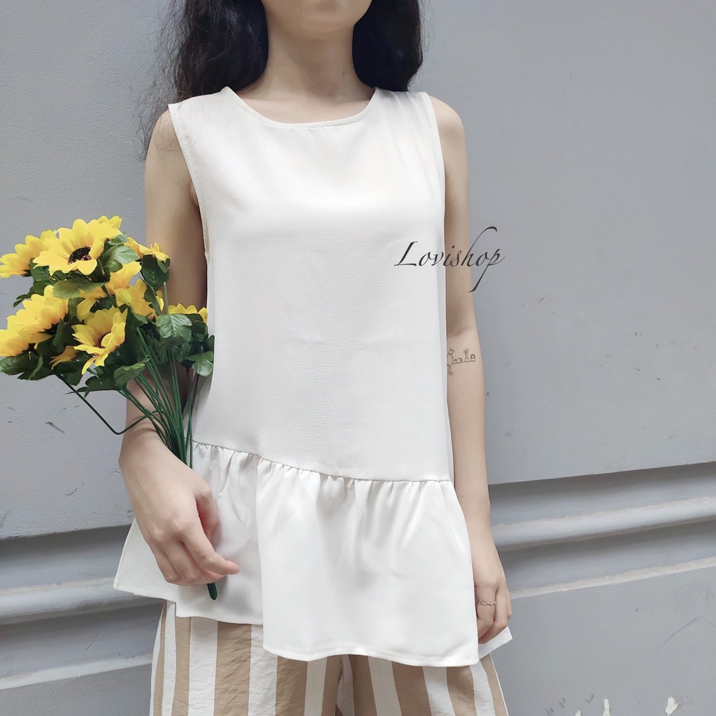Aó kiểu trắng Lovi